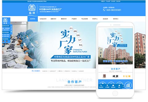 廣州市藍(lán)淇化妝品制造有限公司網(wǎng)站建設(shè)項(xiàng)目